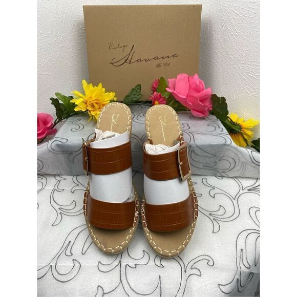 Vintage Havana/Robin Wedge Sandals Size 10 - Picture 2 of 8